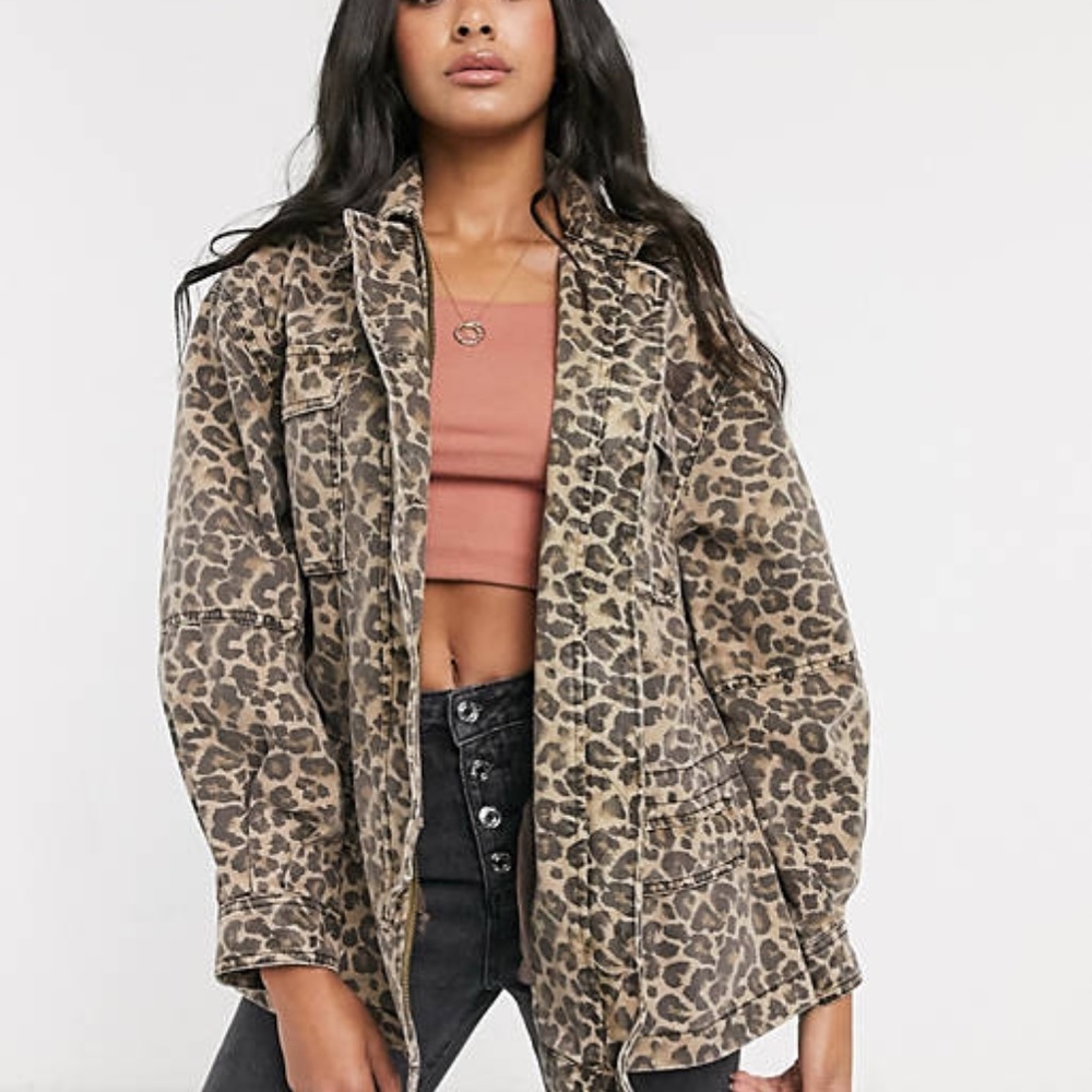 Free People Seize the Day Jacket - Leopard Print